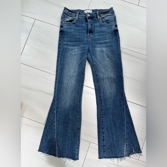 Risen High Rise Twisted Hem Jeans - Picture 1 of 6